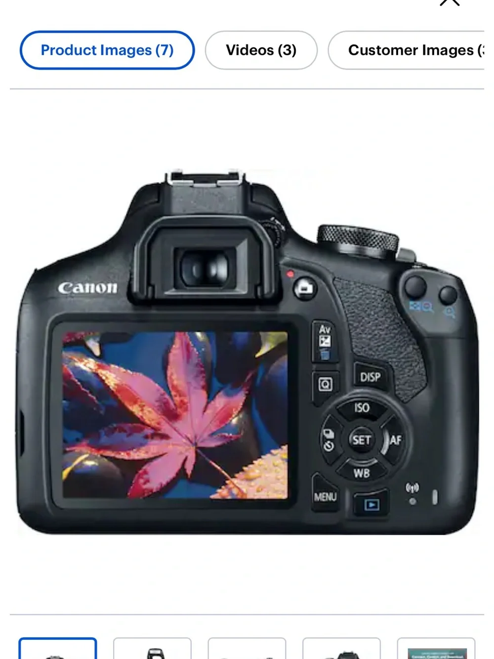 Canon Black DSLR Camera Body with Black EF-S 18-135mm Lens